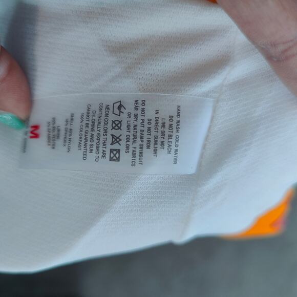 Orange Floral HIgh waist Thong Bikini two-piece Swimsuit Womens size Medium - Picture 4 of 4